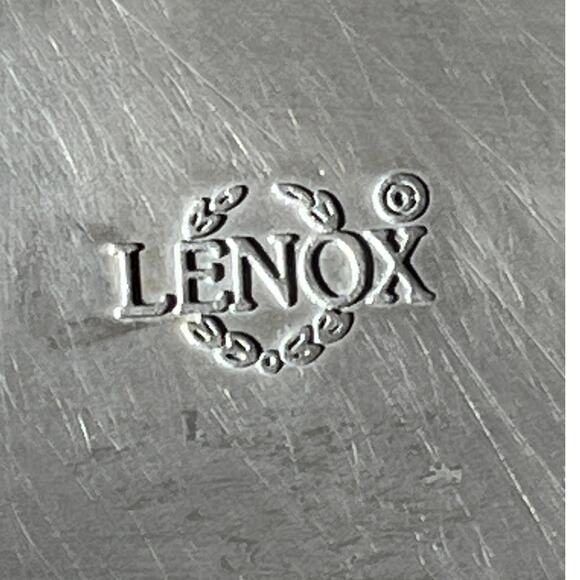 Vintage Lenox Embossed Butterfly Meadow 9” server plate dish - Picture 3 of 5